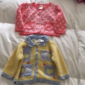 2 Infant sweaters like new!